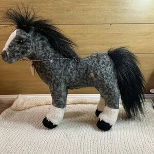 Breyer Aurora Black and Gray Plush Horse stuffed animal toy